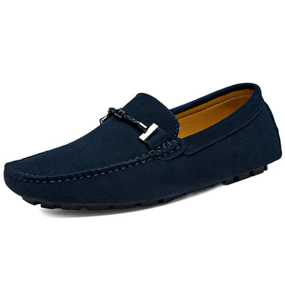 Go Tour New Mens Casual Loafers Moccasins Slip On Driving Shoes Blue 6.5/38