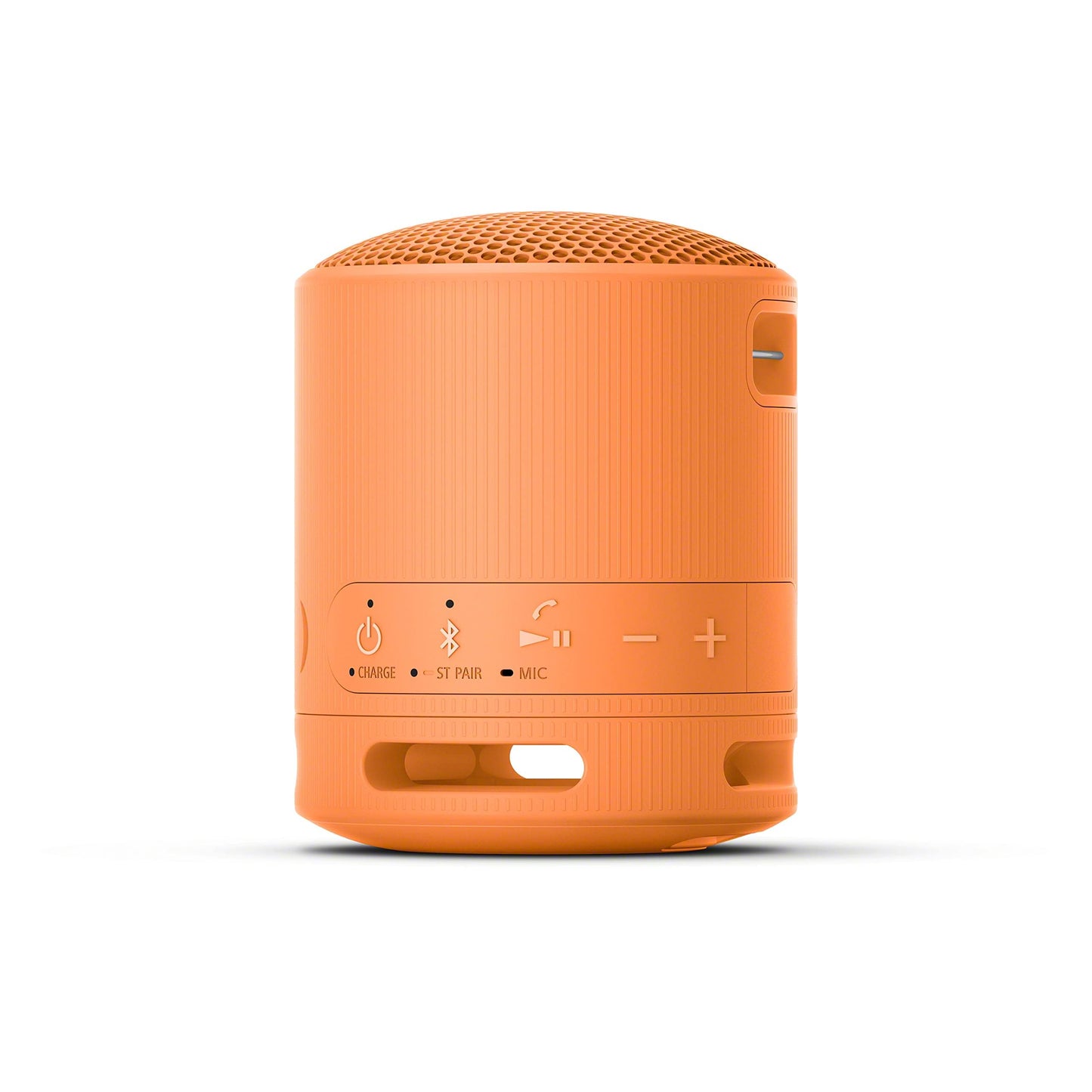 Sony SRS-XB100 Wireless Bluetooth Portable Lightweight Super-Compact Travel Speaker, Durable IP67 Waterproof & Dustproof Shower Speaker, 16 Hour Battery, Versatile Strap, & Hands-free Calling, Orange