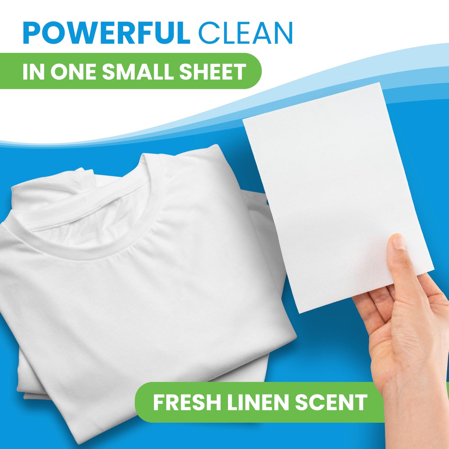 Clean Elements Laundry Detergent Sheets (100 Loads, 50 Sheet) Fresh Linen Scent, Eco Earth Friendly Clean Breeze, Non Toxic People Safe, Washing Travel Supplies, Liquidless Pod Home Soap Washer