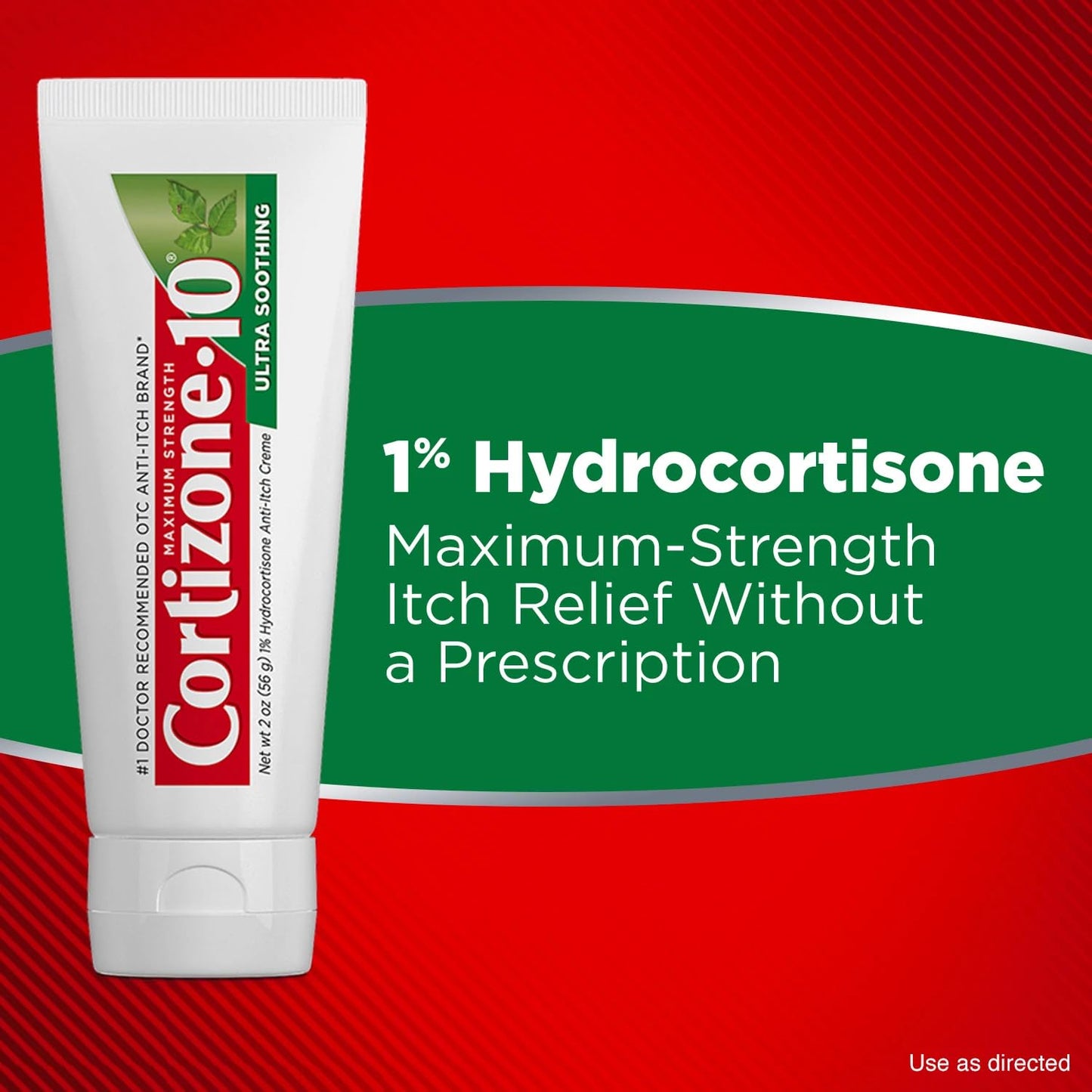 Cortizone-10 Maximum Strength Ultra Soothing Itch Relief Cream, 1% Hydrocortisone, Fast-Acting, Anti-Itch Cream for Bug Bites, Rash, Eczema, Psoriasis, Poison Ivy, Oak, Sumac & More, 2 oz