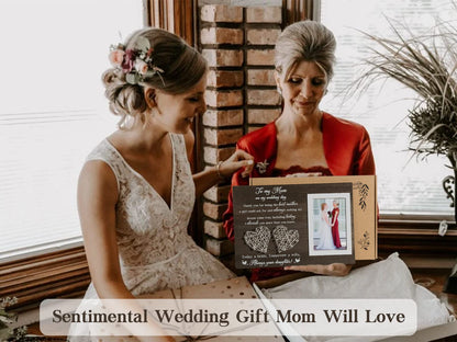 Mother of the Bride Gifts for Mom, Mother of Bride Gifts from Daughter - to My Mom on My Wedding Day Mother of the Groom Gifts Bride to Be Wedding Stuff Bride Accessories for Wedding Day Picture Frame