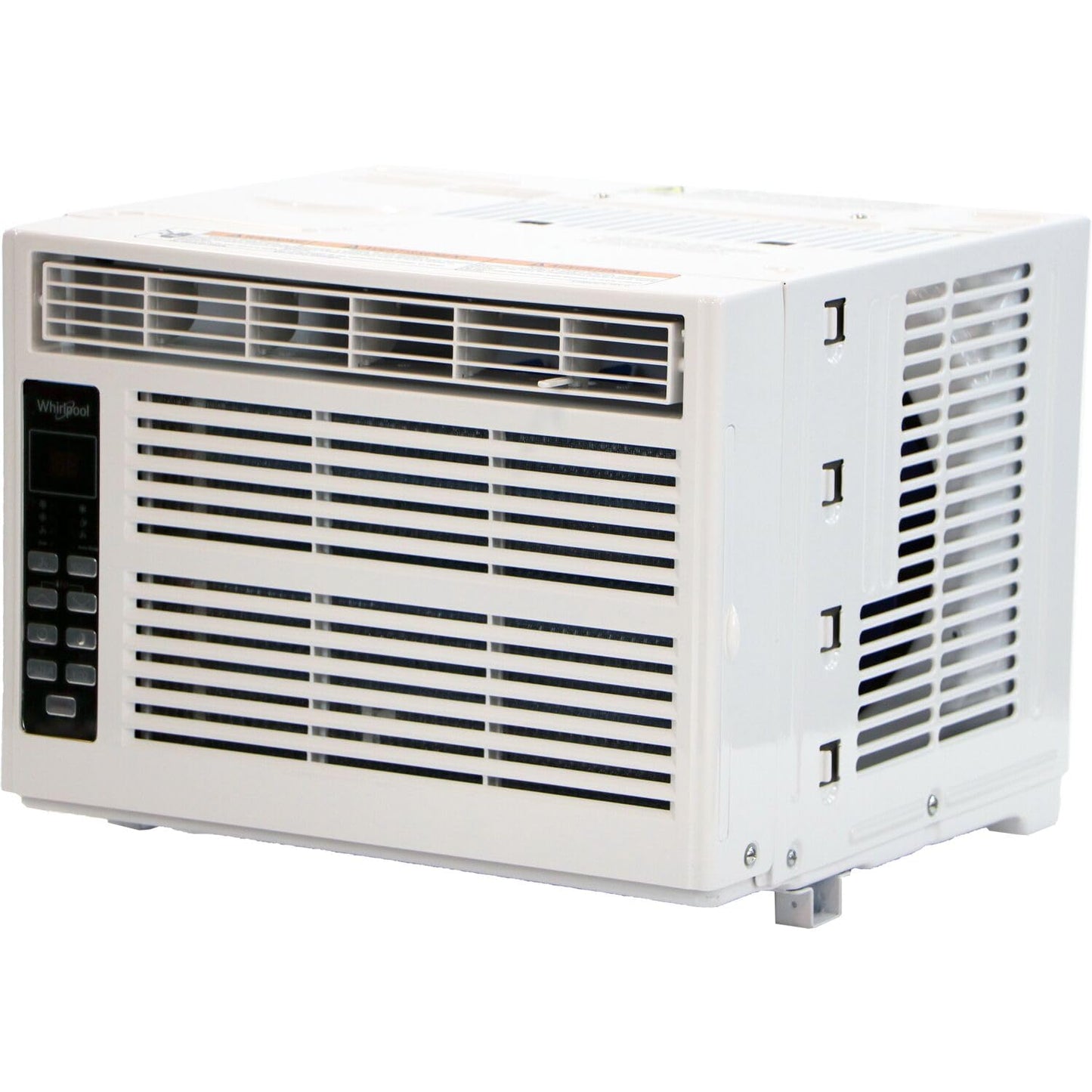 Whirlpool WHAW061CW 6,000 BTU Air Conditioner with Dehumidifier, 115V, Window AC 250 Sq. Ft, Living Room, Bedroom, or Kitchen, with Remote Control, Digital Display, and 24H-Timer, Bright White