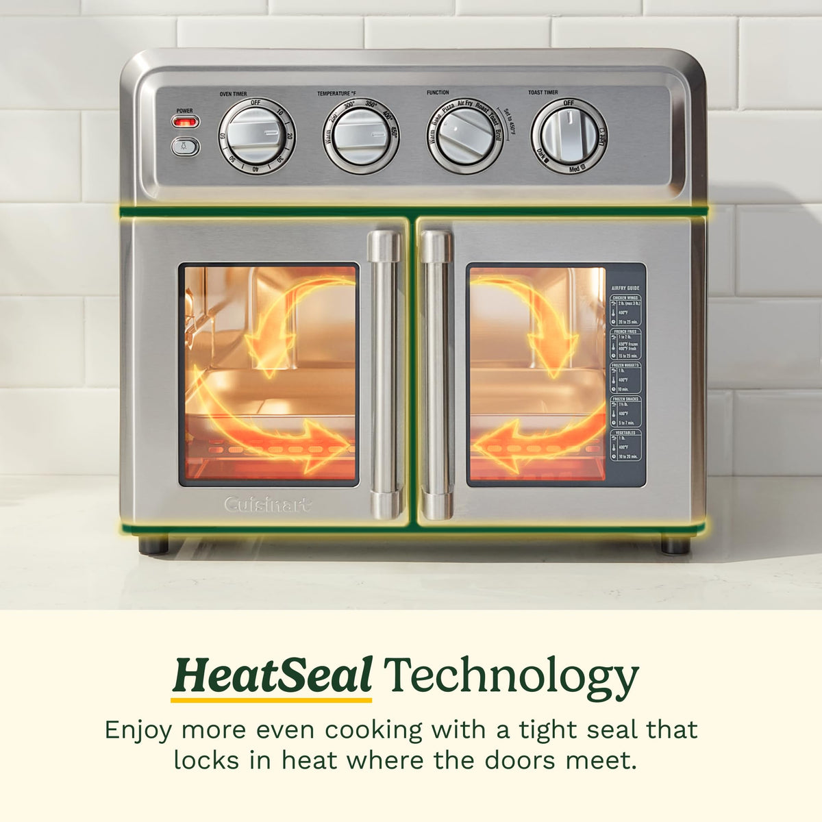 Cuisinart Air Fryer Toaster Oven, Artisan French-Door Design, 7 Functions