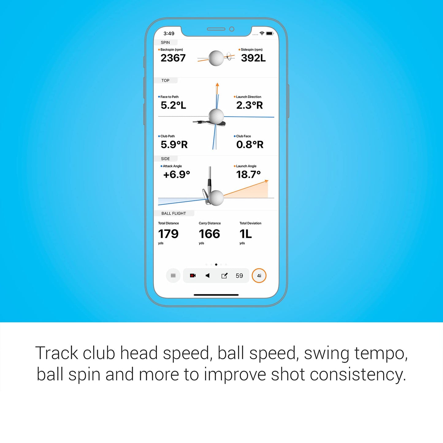 Garmin Approach R10, Portable Golf Launch Monitor, Take Your Game Home, Indoors or to The Driving Range, Up to 10 Hours Battery Life - 010-02356-00