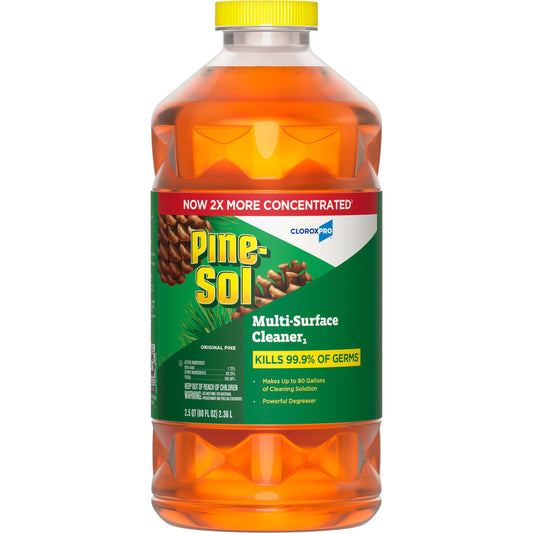 Pine-Sol Multi-Surface Cleaner, CloroxPro, 2X Concentrated Formula, Original Pine, 80 Fl Oz