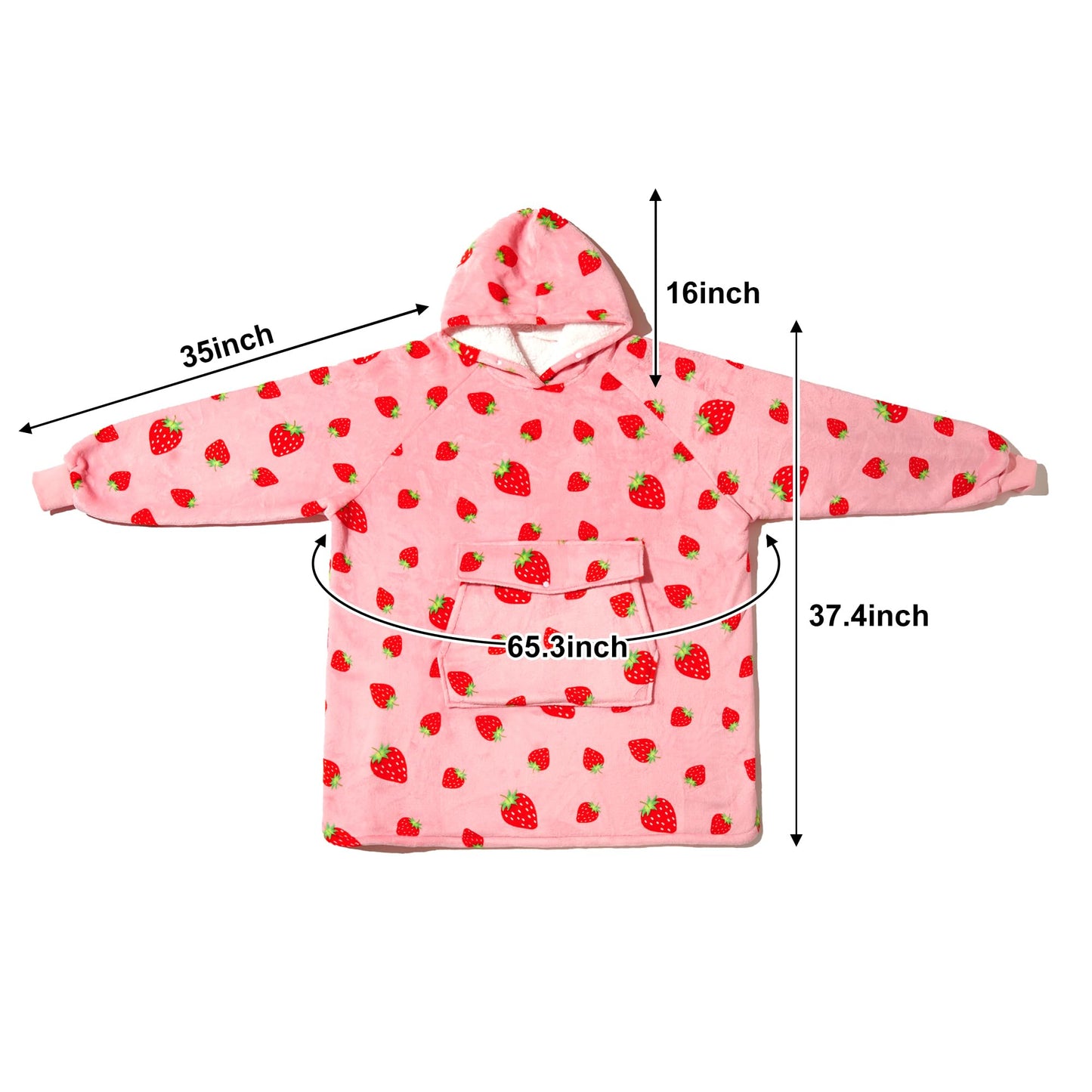 Krifey Wearable Blanket, Oversized Sherpa Blanket as Birthday Gifts for Mom Women Girlfriend Men