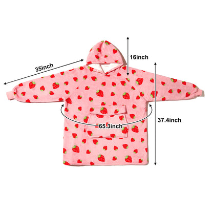 Krifey Wearable Blanket, Oversized Sherpa Blanket as Birthday Gifts for Mom Women Girlfriend Men