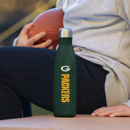 FOCO Green Bay Packers NFL Wordmark Chill Water Bottle