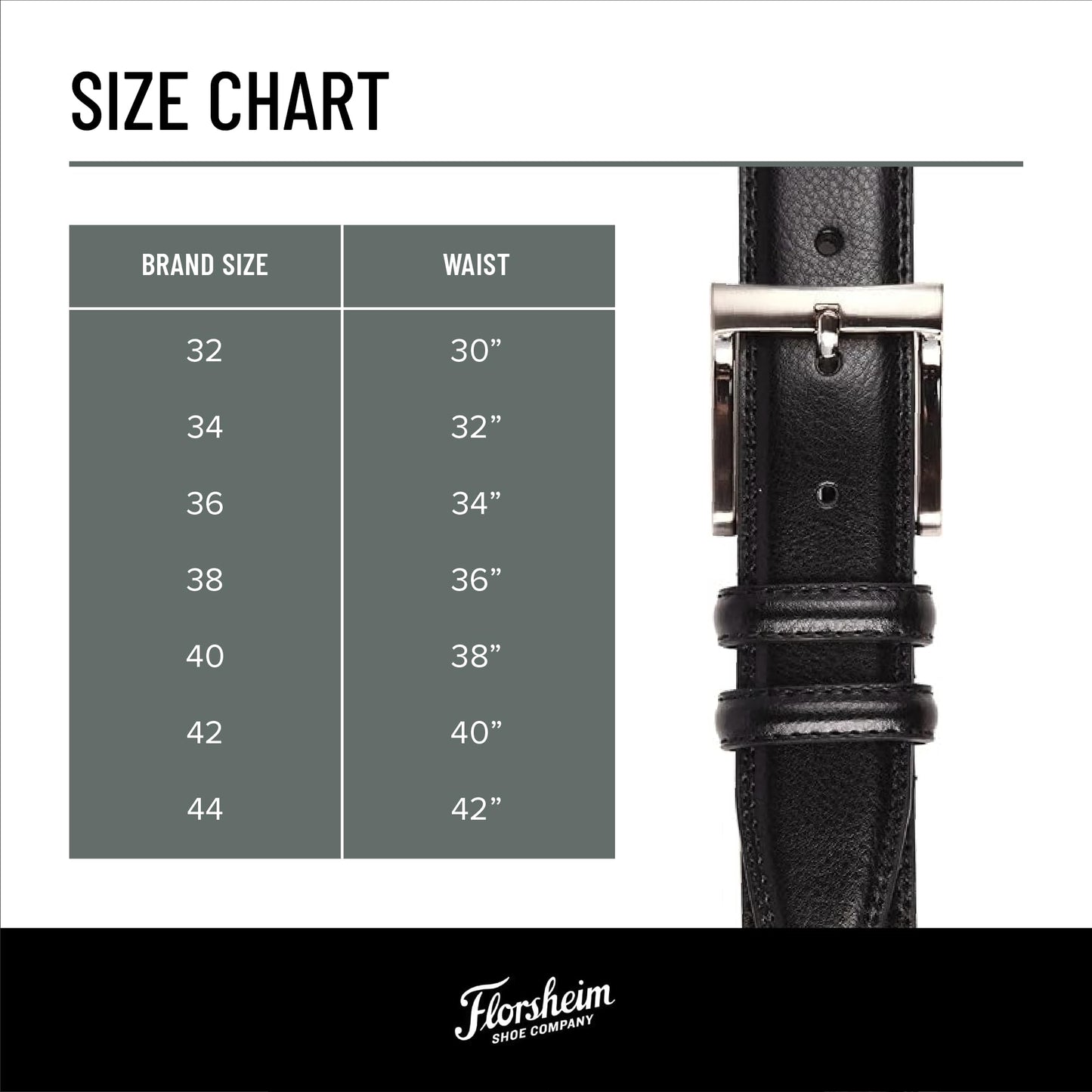 Florsheim 32mm Pebble Grain Leather Belt