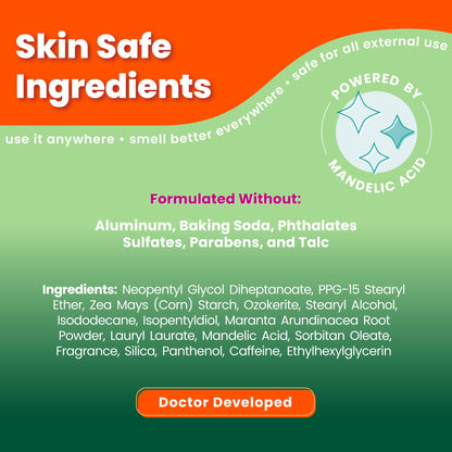 Lume Whole Body Deodorant - Smooth Solid Stick - 72 Hour Odor Control - Aluminum Free, Baking Soda Free and Skin Safe - 2.6 Ounce (Pack of 2) (Fresh Alpine)