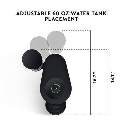 Nespresso Vertuo Plus Deluxe Coffee and Espresso Maker by De'Longhi, Matte Black with Aeroccino Milk Frother