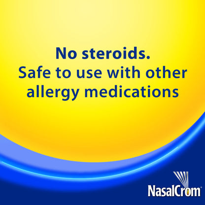 NasalCrom Nasal Spray Allergy Symptom Controller | 200 Sprays | .88 FL OZ (2 Pack)