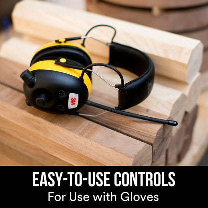 3M - 90541-80025T WorkTunes AM/FM Hearing Protector with Audio Assist Technology, 24 dB NRR, Ear protection for Mowing, Snowblowing, Construction, Work Shops