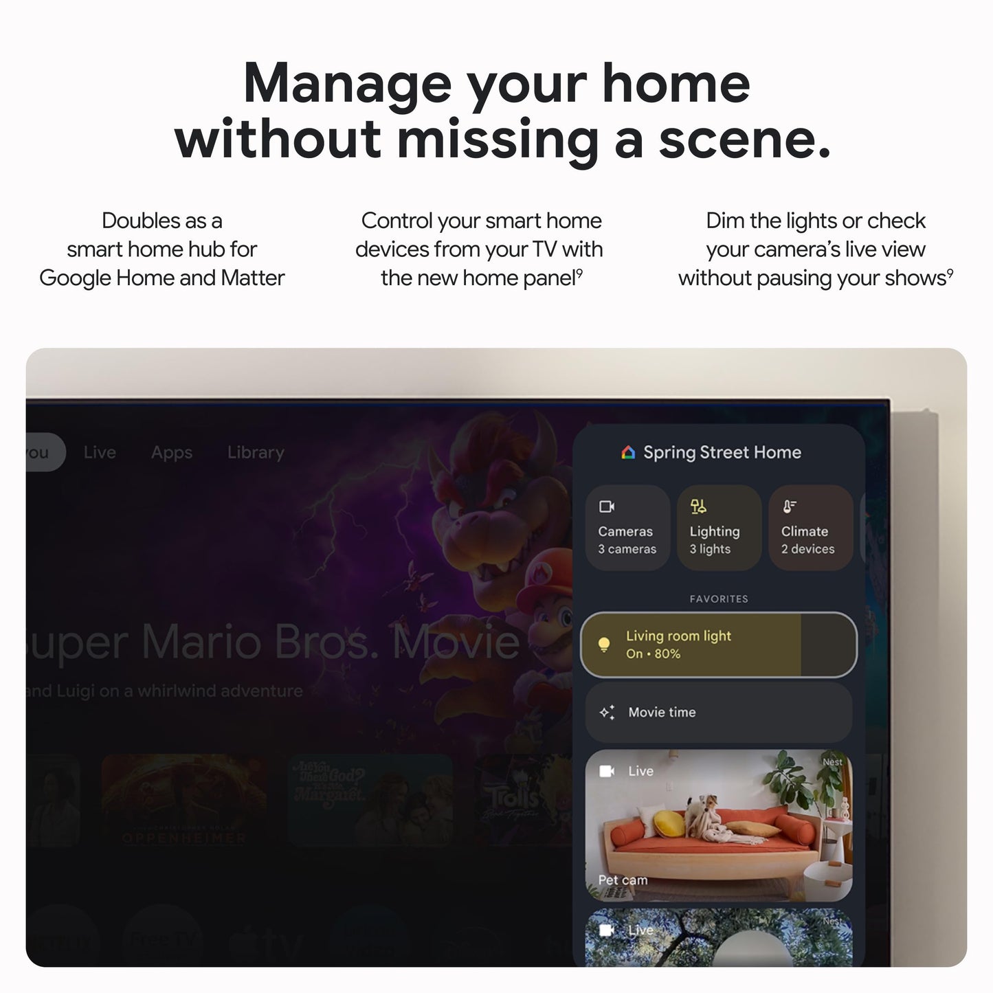 Google TV Streamer 4K - Fast Streaming Entertainment on Your TV with Voice Search Remote - Watch Movies, Shows, Live TV, and Netflix in 4K HDR - Smart Home Control - 32 GB of Storage - Porcelain