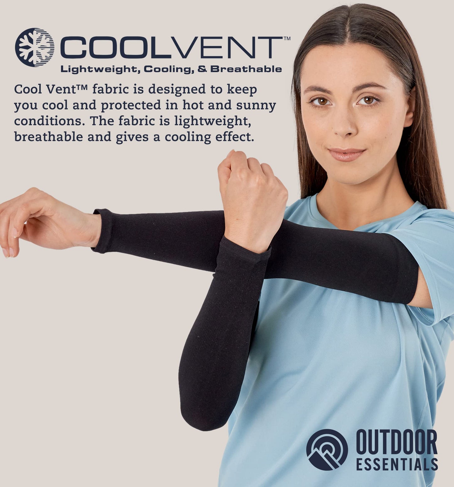 OutdoorEssentials UV Sun Protection Arm Sleeves - Compression Arm Sleeve, UV Arm Sleeves for Men,Women - Sports Cooling Sleeves, Baseball, Golf