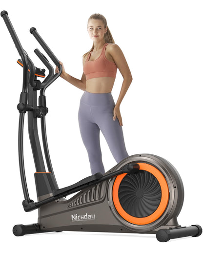 Niceday Elliptical Machine, Cross Trainer with Hyper-Quiet Magnetic Driving System, 16 Resistance Levels, 400LB Weight Limit