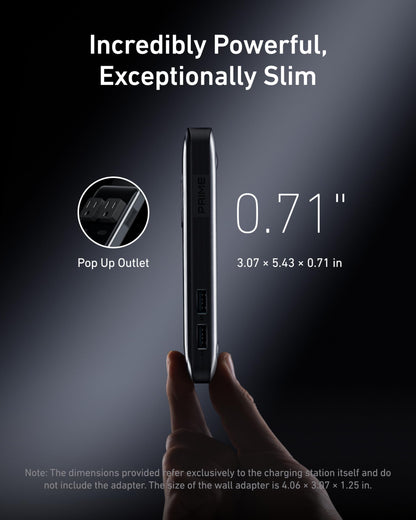 Anker Prime Charging Station, 240W 8-in-1 USB C Power Strip, 5 ft Detachable Extension Cord, 2 AC, 4 USB C, 2 USB A, for iPhone 15/14, Desktop Accessory for MacBook, Home, Office (Not for Travel)