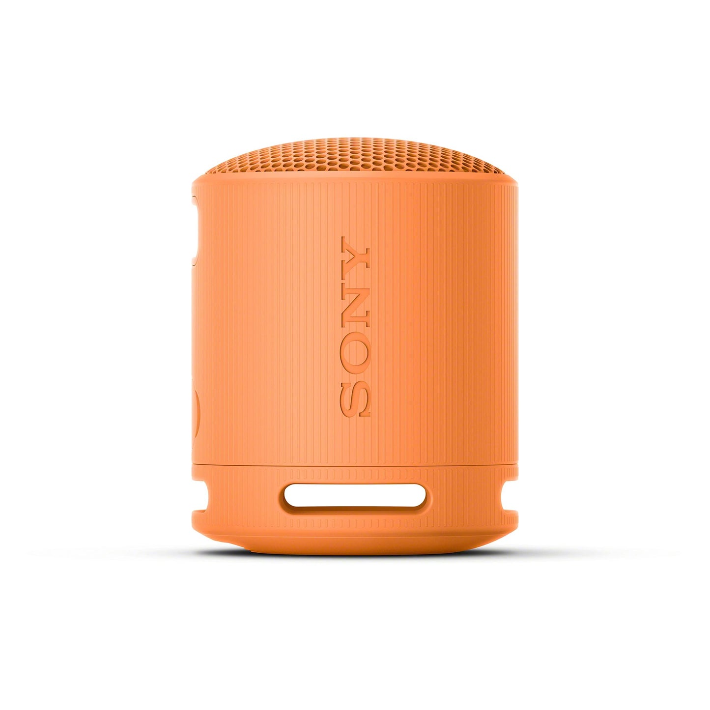 Sony SRS-XB100 Wireless Bluetooth Portable Lightweight Super-Compact Travel Speaker, Durable IP67 Waterproof & Dustproof Shower Speaker, 16 Hour Battery, Versatile Strap, & Hands-free Calling, Orange