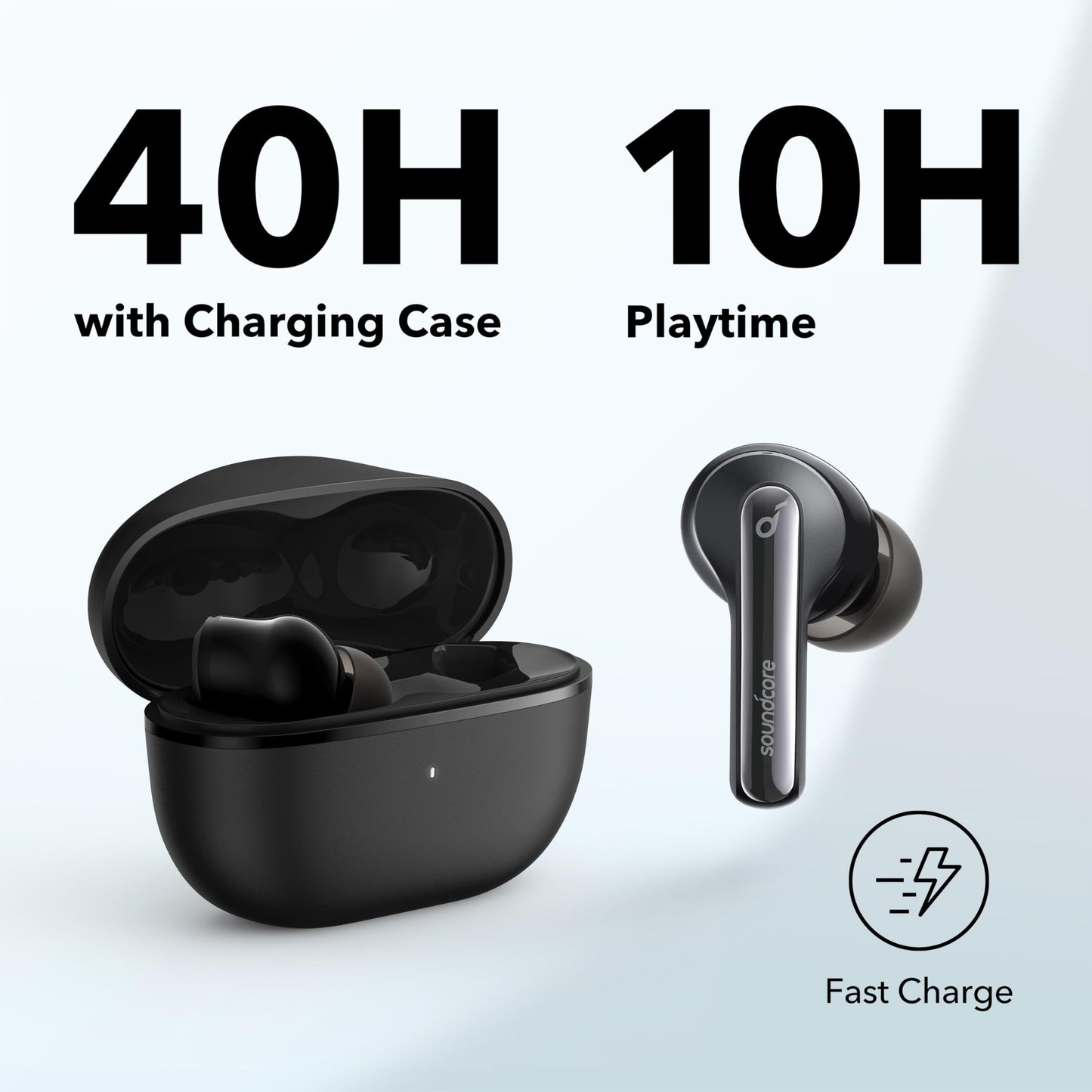 Soundcore Life P3i Hybrid Active Noise Cancelling Bluetooth Wireless Earbuds Black