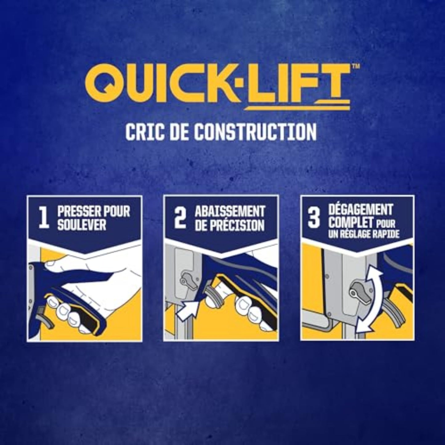IRWIN Quick-Lift Construction Jack, Hand Lifting Jack Tool, Multifunctional, Lift up to 10" and Lift Capacity 330 lbs (IRHT83100)