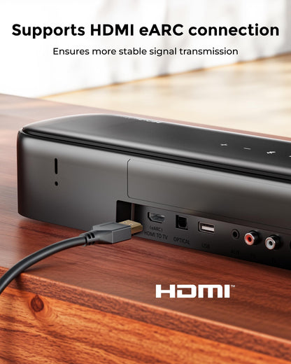 ULTIMEA 7.1ch Sound Bar with Dolby Atmos, Surround Sound System for TV with 4 Surround Speakers, Sound Bar for Smart TV with App Control, Soundbar with Subwoofer for Home Theater, HDMI eARC, Aura A60