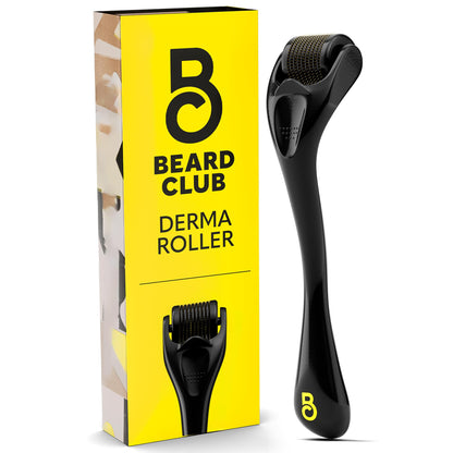 Beard Club Derma Roller for Face, Body and Scalp - Microneedling Roller for Men and Women with 540 Titanium Microneedles - Beard Roller for Hair & Beard