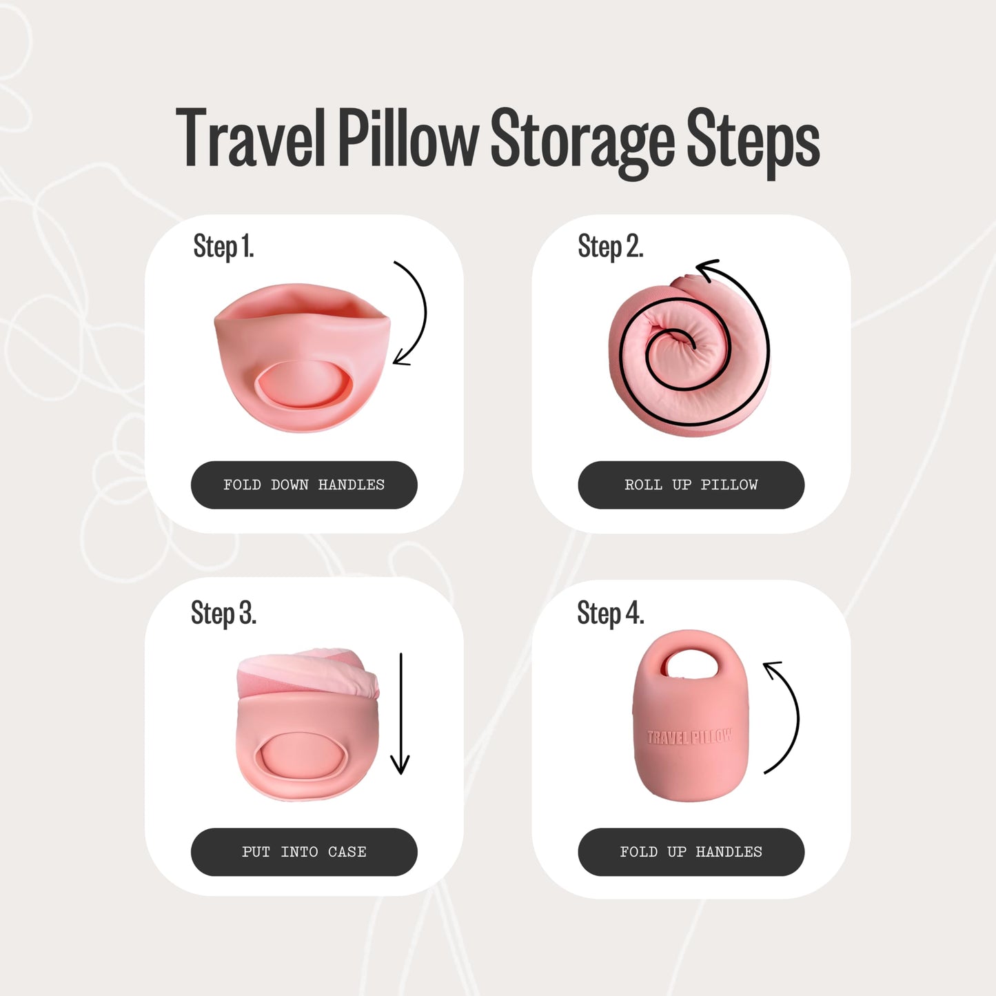 PIXIE MOOD Every Think Travel and Airplane Neck Pillow, Memory Foam, Support, Neck, Head Chin - Soft, Lightweight, Washable, Easy-to-Carry