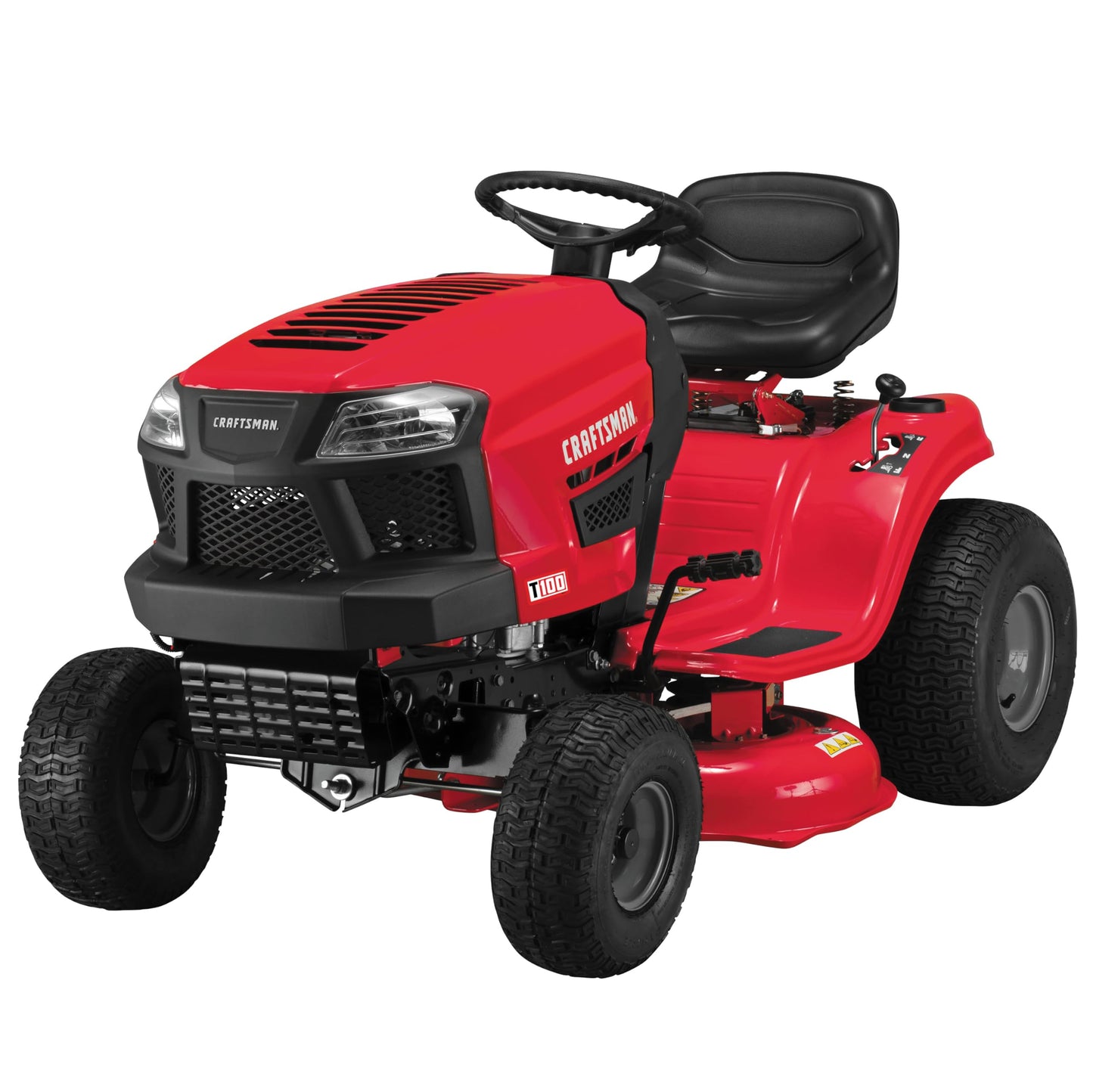 Craftsman 36" Gas Riding Lawn Mower with 11.5 HP* Briggs and Stratton Single-Cylinder Engine, Gas Lawn Tractor with 7-Speed Transmission, Red/Black