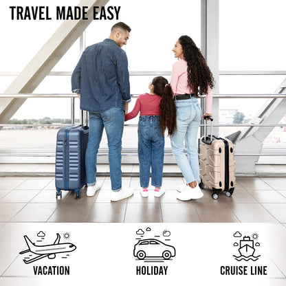 Veken 10 Set Packing Cubes for Travel, Beach Vacation Essentials Accessories for Cruise Ship, Suitcase Organizer Bags for Luggage with Hanging Toiletry & Shoe Bag, Birthday Gifts for Women Mom Her