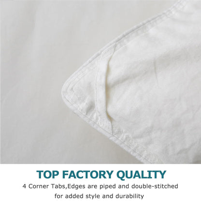 BPC King Size Feather Comforter, Filled with Feather and Down Fiber, 106x90 Inches All Season Duvet Insert Luxurious Fluffy Hotel Bedding Comforters with 100% Cotton Cover and 4 Corner Loops