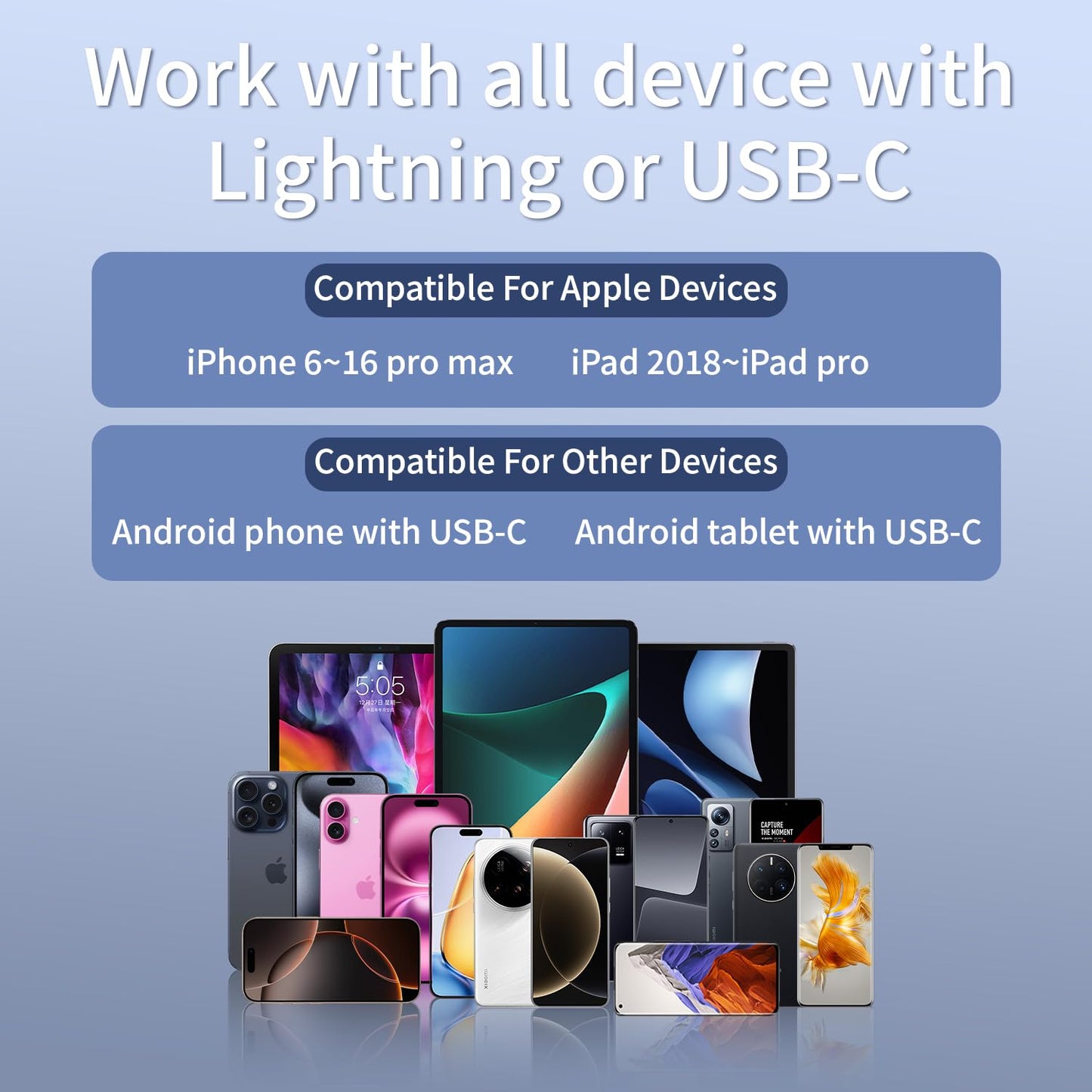 2 Pack Wireless Mini Lavalier Lapel Microphone for iPhone,Android Phone(2 in 1) - 65ft Cordless Clip on Dual Mics with Noise Reduction 6H Working Time for Video Recording Vlogging, YouTube,(Black)