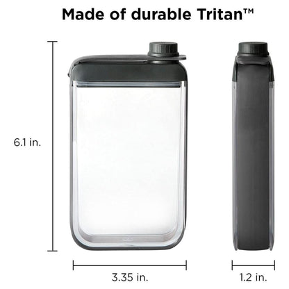 Houdini Leak-Free Discreet Flask, Black 7.25 ounces