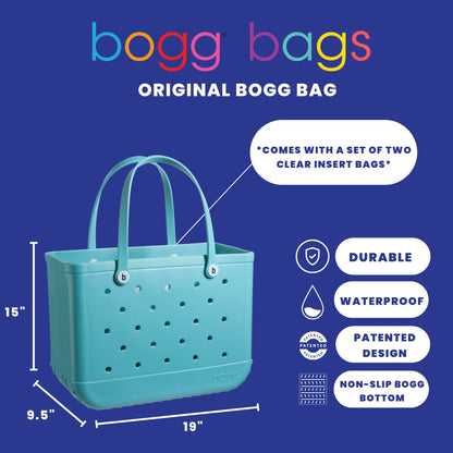 BOGG BAG Original Extra Large Tote Bag for Beach, Pool, Boat. Lightweight Waterproof Washable Durable All Purpose Tote Bag