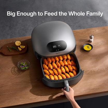 Typhur Dome 2 Air Fryer, Extra Large Airfryer with Superior Airflow, Self-cleaning Smart Digital Fryer with PFAS free Basket for Quick Easy Meals, Up to 32 Chicken Wings Capacity [New Version]