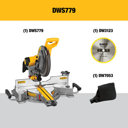 DEWALT Sliding Compound Miter Saw, 12-Inch (DWS779)