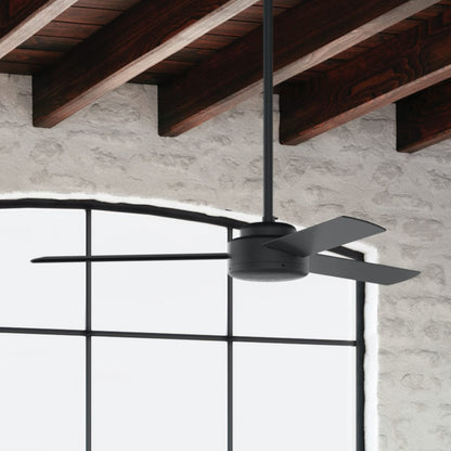 Hunter Fan Presto Ceiling Fan with Wall Control, Modern, Matte Black Finish, 52 Inch