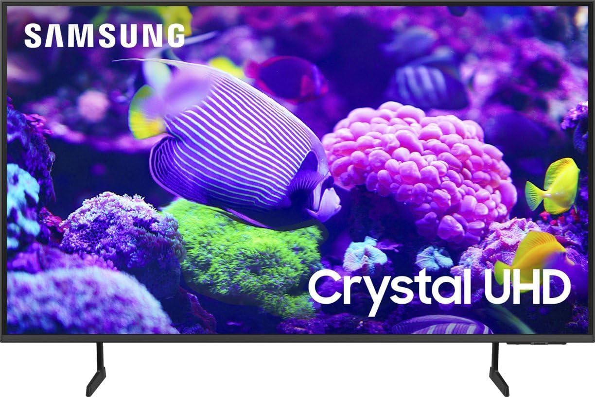 SAMSUNG 65-Inch Class Crystal UHD 4K DU7200 Series HDR Smart TV w/Object Tracking Sound Lite, PurColor, Motion Xcelerator, Mega Contrast, Q-Symphony (UN65DU7200, 2024 Model)