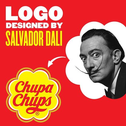 Chupa Chups ‘Best Of’ Halloween Trick or Treat Candy Lollipop Variety Assortment, 5 Flavors, Individually Wrapped Bulk Candy for Adults & Kids, 25.3 oz Drum (60 Suckers)