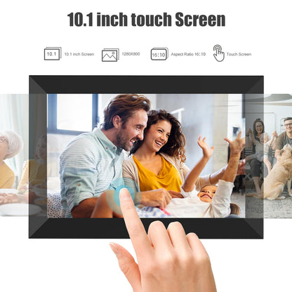 Digital Picture Frame WiFi 10.1 Inch Smart Digital Photo Frame with 1280x800 IPS HD Touch Screen, Auto-Rotate and Slideshow, Easy Setup to Share Photos or Videos Remotely via App from Anywhere