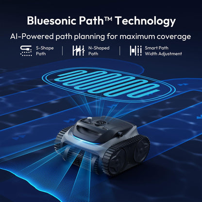 Bubot 700 Pool Cleaner Robot, Cordless Pool Vacuum with Superior Suction, Triple Motors, Smart Navigation, APP Control, Wall/Waterline, 140-Min Runtime for Inground Pools up to 861 Sq.Ft, Space Grey