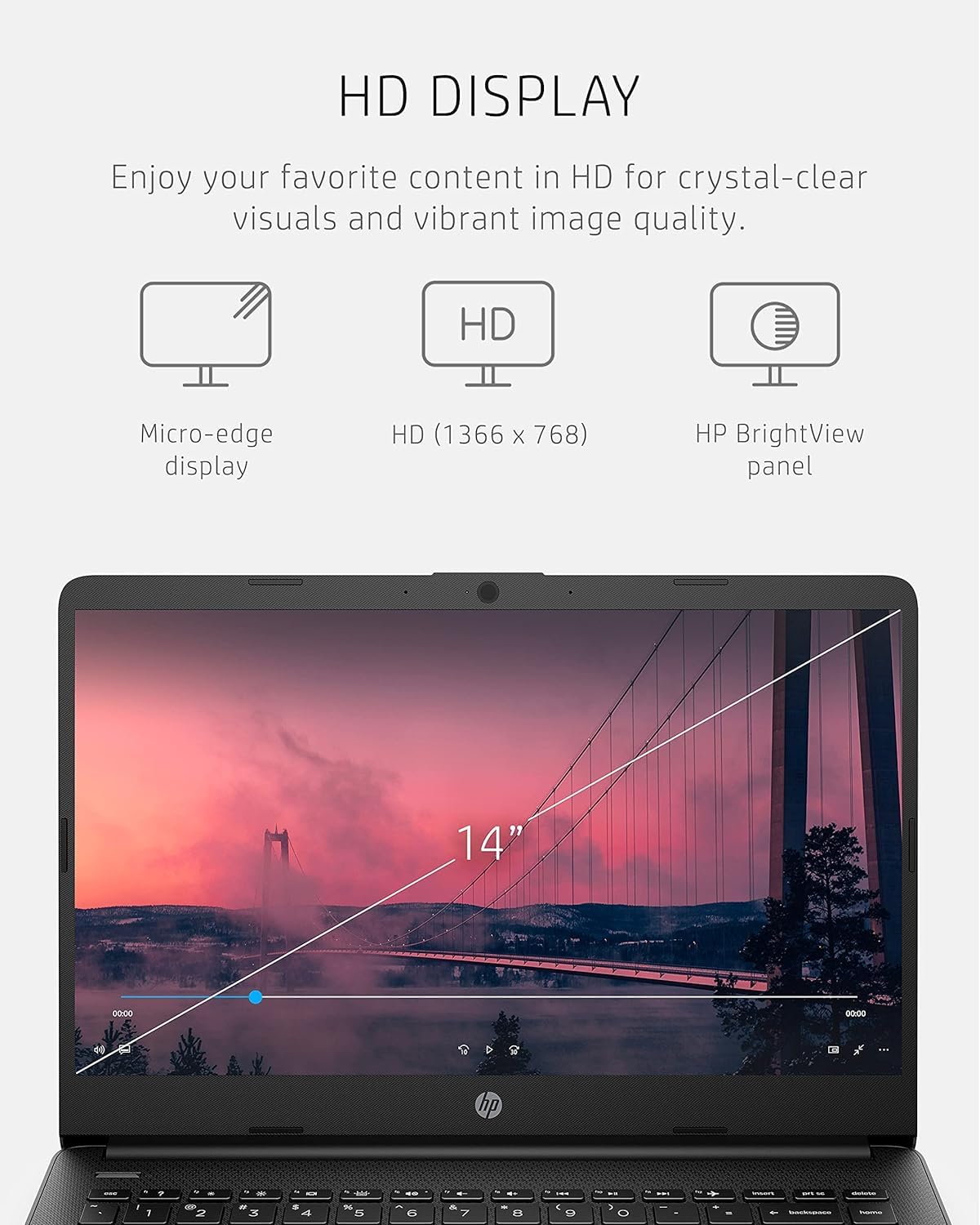 HP 14 Ultrabook • Intel 4-Core CPU • Back to School Limited Edition with Microsoft 365 • 32GB RAM • 1.6TB Storage (128GB OnBoard withHP 512GB P500 Portable SSD + 1TB OneDrive) • Win 11 Pro • Black