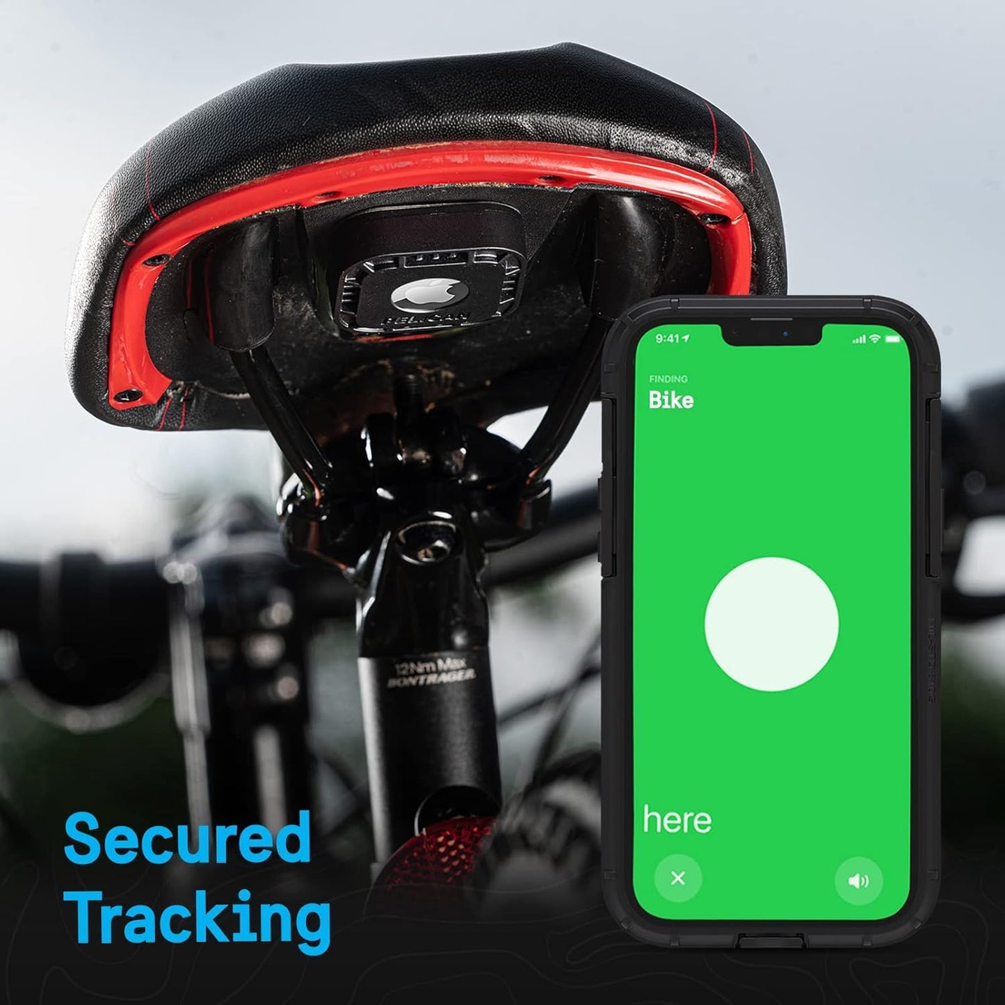 Pelican Protector 1-Pack AirTag Holder - Air Tag Case with 3M Adhesive Sticker - Rugged Shockproof AirTag Cover - Hidden Air Tag Holder Stick On Mount for Travel Luggage Bike Car Remote - Black