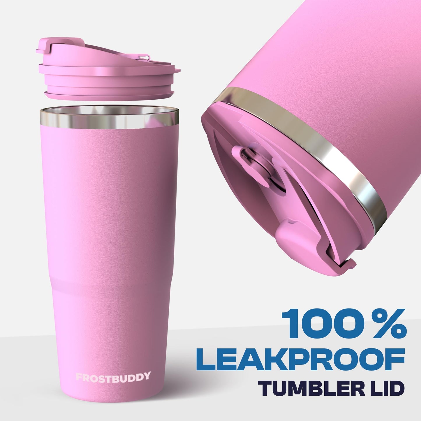 Frostbuddy | To Go Buddy - 30 oz Stainless Steel Vacuum Insulated Tumbler Cup - thermal cups for hot and cold drinks - stainless steel Tumbler Dunkin Cup (Picnic Perfect)