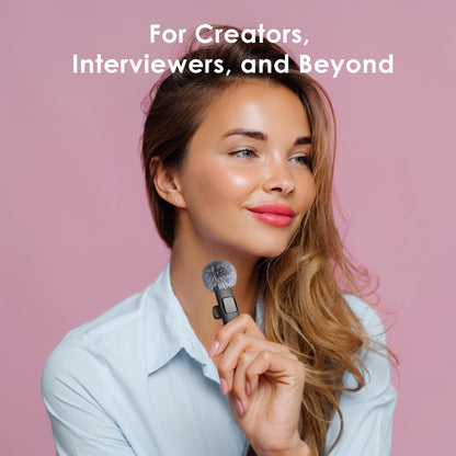 Mini Mic Pro (Latest Model - Wireless Microphone for iPhone, iPad, Android, Lavalier Microphone for Video Recording - iPhone Mic Crystal Clear Recording with USB-C (with Charging Case)