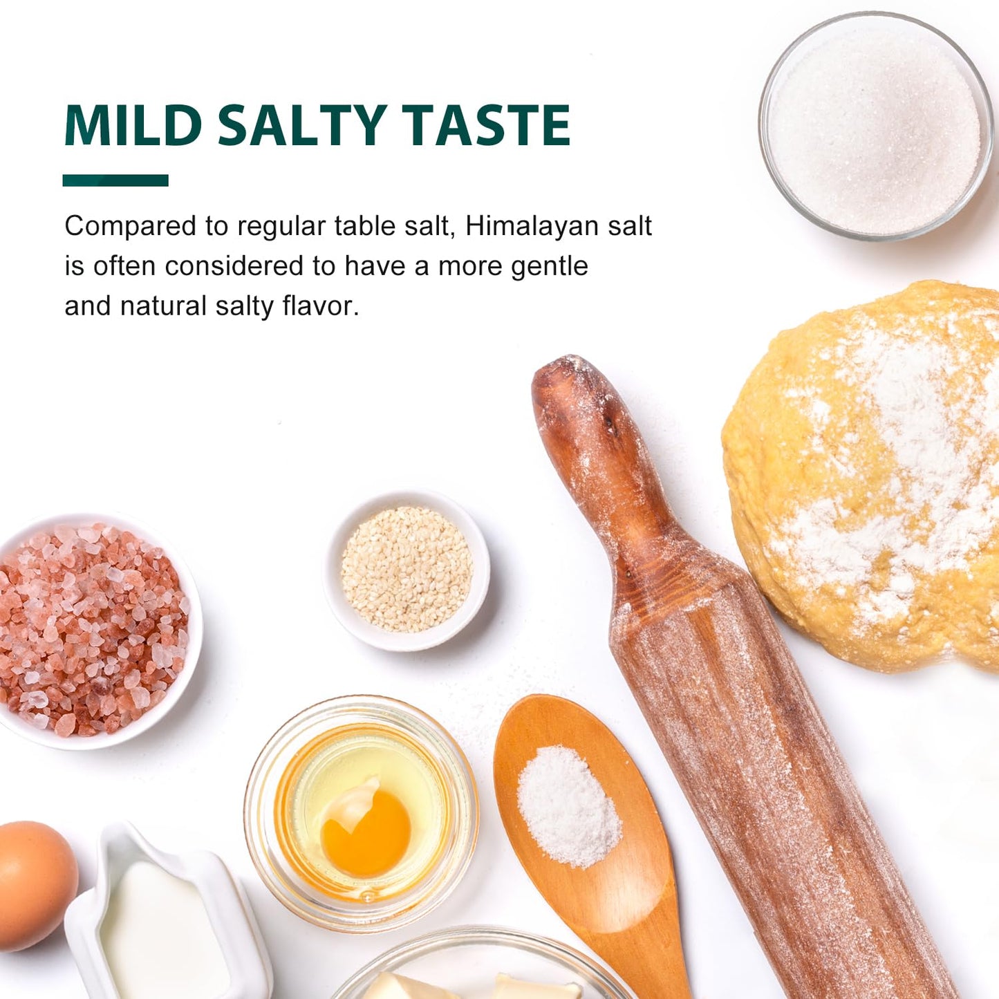 Soeos Himalayan Pink Salt, Coarse Grain, 80oz (5 Pound), Pink Salt, Kosher Salt, Pink Himalayan Sea Salt Coarse for Grinder Refill