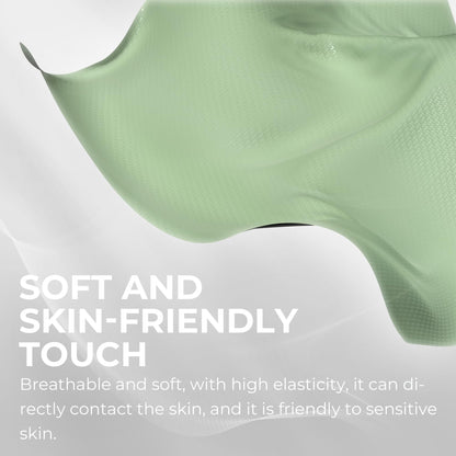 Dowinx Gaming Chair Breathable Fabric Computer Chair with Pocket Spring Cushion, Comfortable Office Chair with Gel Pad and Storage Bag,Massage Game Chair with Footrest,Green