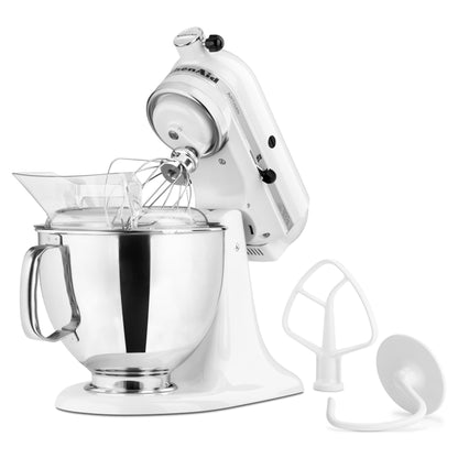 KitchenAid Artisan Series 5 Quart Tilt Head Stand Mixer with Pouring Shield KSM150PS, White