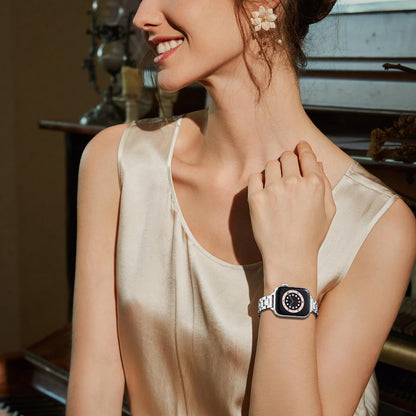 STIROLL Thin Replacement Band Compatible for Apple Watch 49mm 46mm 45mm 44mm 42mm(Series 3 2 1), Stainless Steel Metal Wristband Women Men for iWatch Ultra SE Series 11 10 9 8 7 6 5 4, Silver