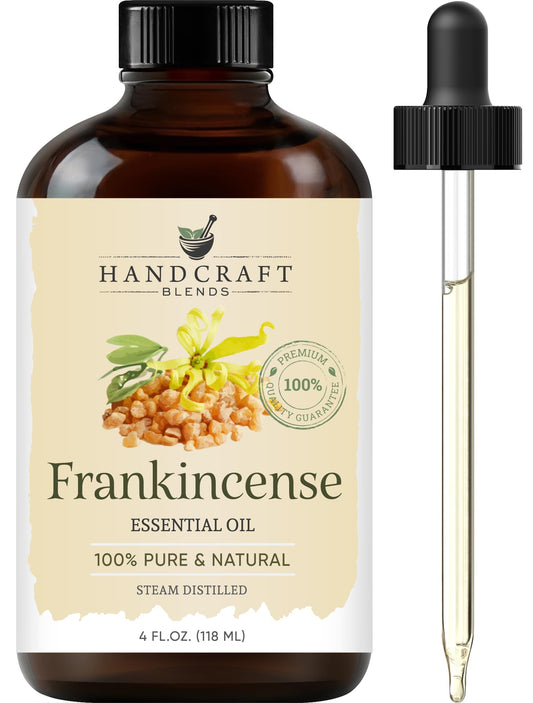 Frankincense Essential Oil - Huge 4 Fl Oz - 100% Pure and Natural - Premium Grade Essential Oil for Diffuser and Aromatherapy