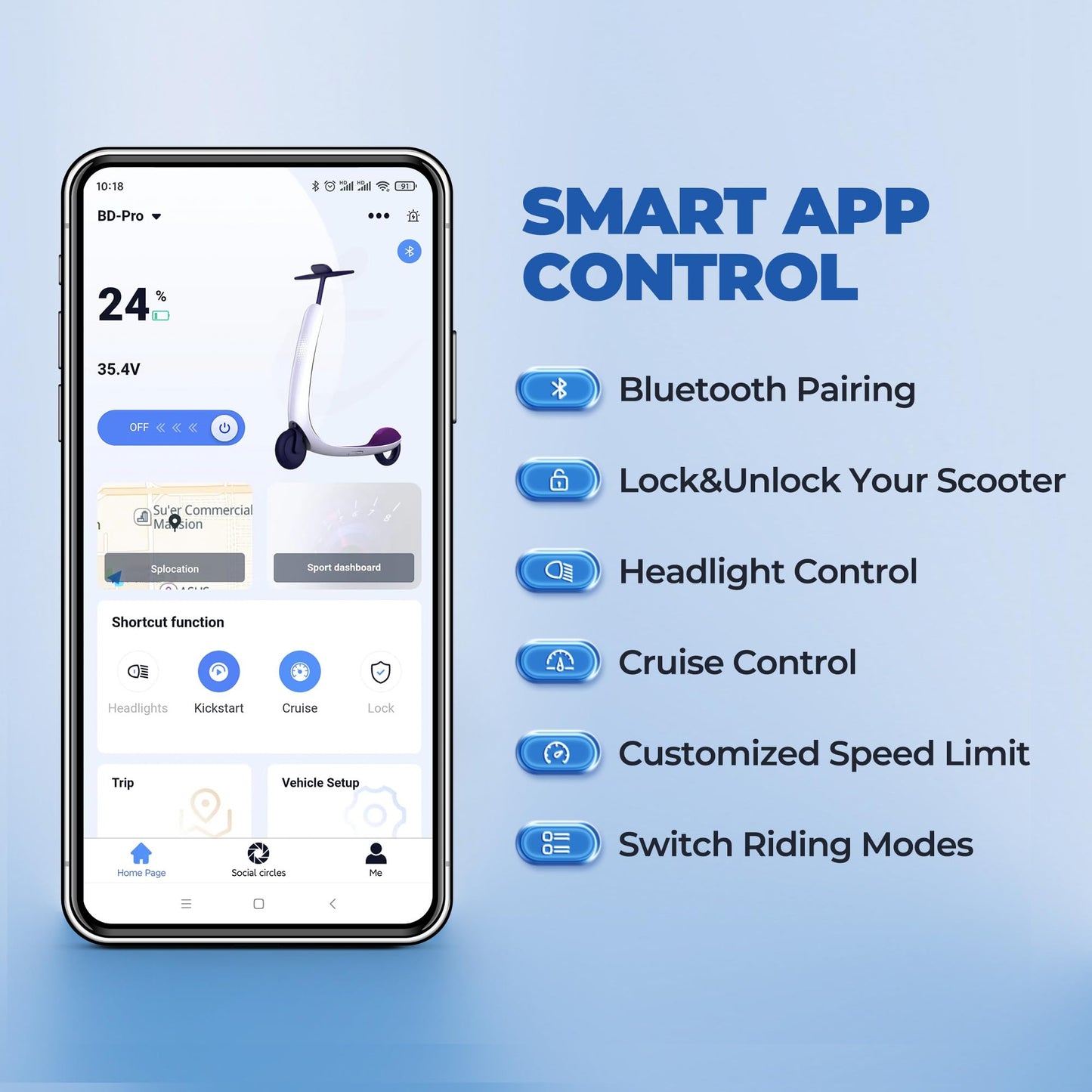 Maxshot Electric Scooter, 8.5" /10" /14" Tire, 16/19/22 Mph Top Speed, 12/16/21/27/28/49/50 Miles Long Range, Folding Escooter for Adults and Kids with Seat Bag, Dual Braking, Dual Suspension, App